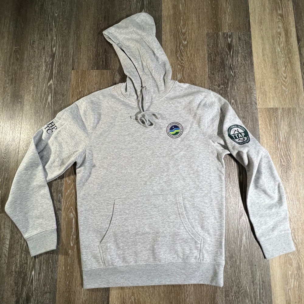District Hoodie Mens M Gray Stewards TTAP HPTC Graphic Fleece Sweatshirt